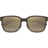 Maui Jim Paulele Af 57mm Polarizedplus2® Round Sunglasses In Brown/bronze