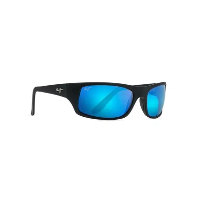 Maui Jim Peahi B202-2m Sunglasses In Black