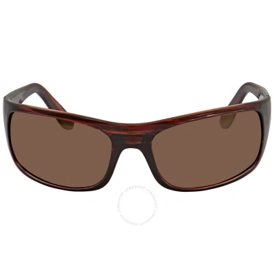 Maui Jim Peahi Hcl Bronze Rectangular Unisex Sunglasses H202-10 65 In Bronze / Burgundy / Tortoise