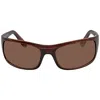 Maui Jim Peahi Hcl Bronze Rectangular Unisex Sunglasses H202-10 65 In Brown