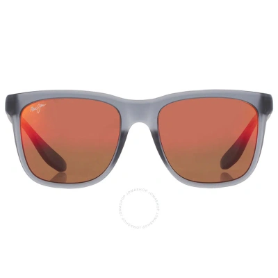 Maui Jim Pehu Hawaii Lava Square Unisex Sunglasses Rm602-14 55 In Grey