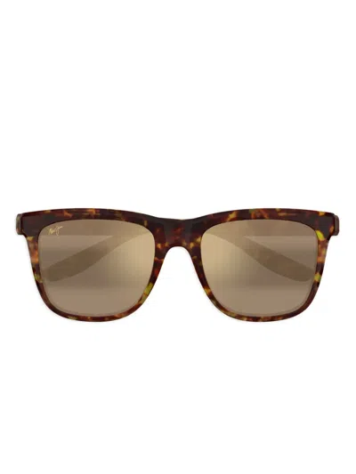 Maui Jim Pehu Tortoiseshell Square-frame Sunglasses