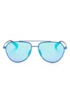 Maui Jim Waiwaib63403 Matte Trans Blue In Blue