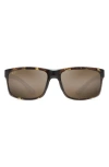 Maui Jim Pokowai Arch 58mm Polarized Rectangular Sunglasses In Neutral