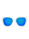Maui Jim Voilet Lake Mj843 Sunglasses Woman Sunglasses Grey Size 53 Titanium In Grey
