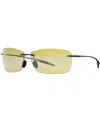 Maui Jim Polarized Lighthouse Polarized Sunglasses , 423 In Grey,green