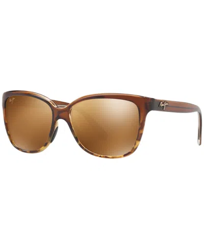 Maui Jim Polarized Starfish Sunglasses, 744 56 In Tortoise,bronze Gradient Polar