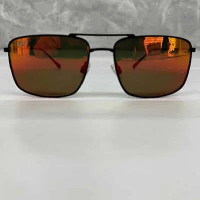Pre-owned Maui Jim Polarized Sunglasses  Aeko Mj886-02 55 16 140 Mat Black Hawaii Lava Lens