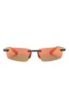 Maui Jim Polarizedplus2® Rectangle-frame Sunglasses In Black