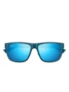 Maui Jim Puakea Square-frame Sunglasses In Blue