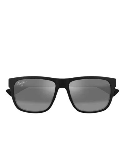 Maui Jim Puakea Square-frame Sunglasses In Black