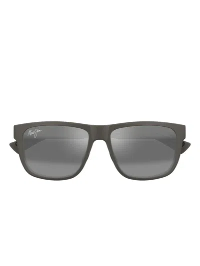 Maui Jim Puakea Square-frame Sunglasses In Black
