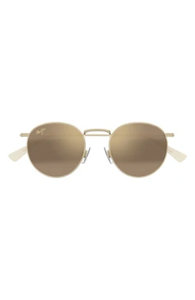 Maui Jim Pukaua 50mm Small Polarized Square Sunglasses In Neutral