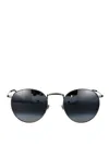 Maui Jim Grey Ruthenium Sunglasses In Black
