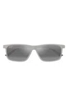 Maui Jim Pulama Square-frame Sunglasses In Gray