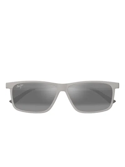 Maui Jim Pulama Square-frame Sunglasses In Gray