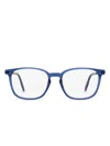 Maui Jim Unisex Rectangular Eyeglasses Mjo2245 03 Blue Transparent 52mm In Blau