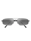 Maui Jim Rectangle-frame Sunglasses In Gray