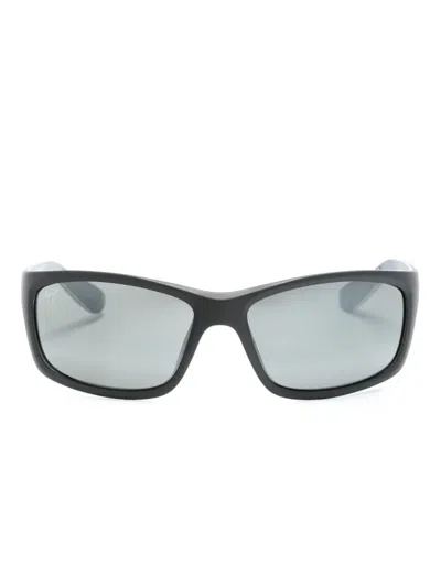 Maui Jim Rectangle-frame Sunglasses In Black