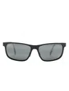 Maui Jim Rectangle-frame Sunglasses In Black