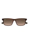 Maui Jim Rectangle Frame Sunglasses In Brown