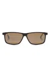 Maui Jim Rectangle-frame Sunglasses In Brown