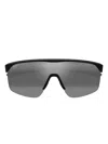 Maui Jim Rectangle Sunglasses In Black