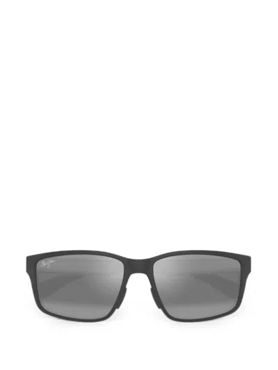 Maui Jim Rectangle-frame Sunglasses In Black