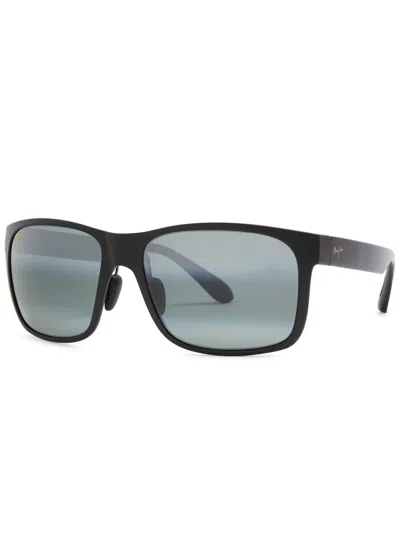 Maui Jim Red Sands D-frame Sunglasses In Black