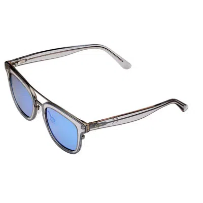 Pre-owned Maui Jim Relaxation Mode B844-27g Translucent Dove Grey Blue Hawaii Polarized In White