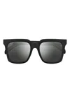 Maui Jim Rooftops Square-frame Sunglasses In Black