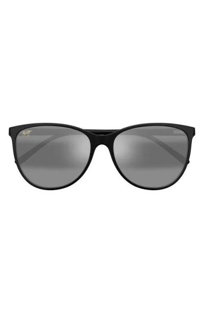 MAUI JIM MAUI JIM ROSE OCEAN 57MM GRADIENT POLARIZED CAT EYE SUNGLASSES