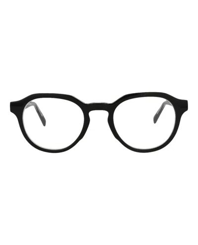 Maui Jim Round-frame Acetate Optical Frames In Black