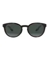Maui Jim Round-frame Injected Sunglasses In Green