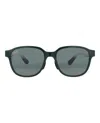 Maui Jim Round-frame Injection Sunglasses In Gray