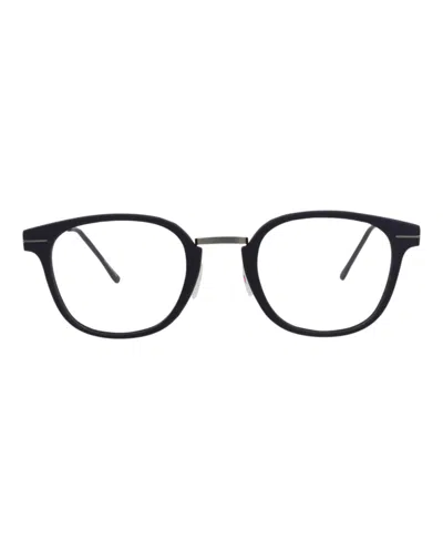 Maui Jim Round-frame Nylon Optical Frames In Blue Gunmetal