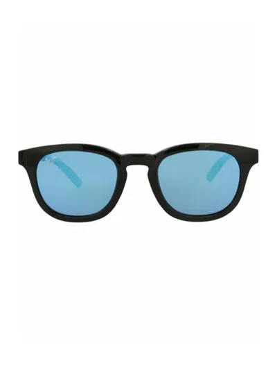 Maui Jim Round-frame Nylon Sunglasses In Black