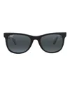 Maui Jim Round-frame Nylon Sunglasses In Black