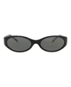 Maui Jim Round-frame Nylon Sunglasses In Black