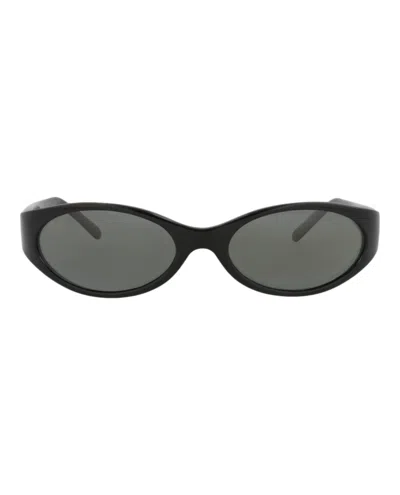 Maui Jim Round-frame Nylon Sunglasses In Black
