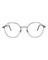 Maui Jim Round-frame Stainless Steel Optical Frames In Silver
