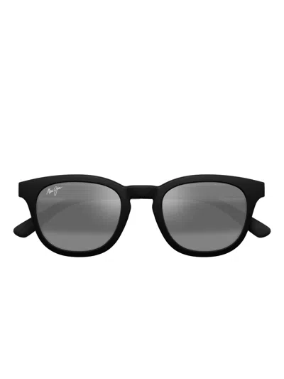 Maui Jim Round Frame Sunglasses In Black