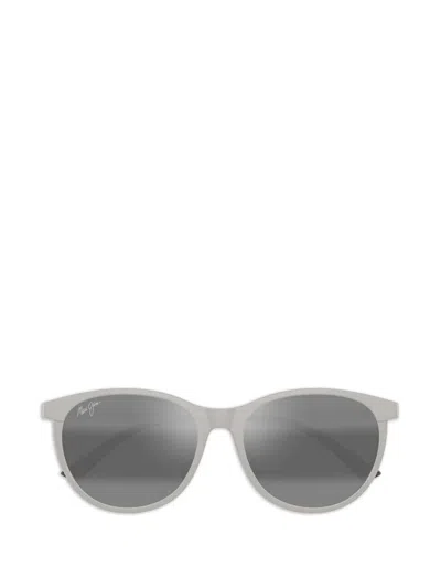Maui Jim Round Frame Sunglasses In Gray