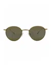 Maui Jim Round-frame Titanium Sunglasses