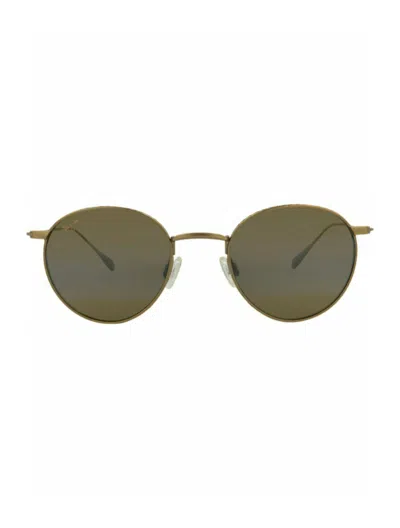Maui Jim Round-frame Titanium Sunglasses