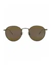 Maui Jim Round-frame Titanium Sunglasses