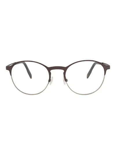 Maui Jim Round Stainless Steel Unisex Optical Frames In Black