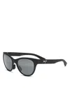 Maui Jim Round Sunglasses, 52mm In Black
