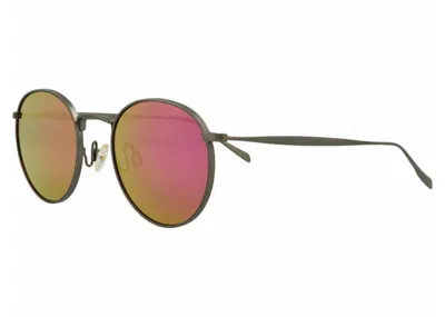 Pre-owned Maui Jim Round Sunglasses/14) In Grey/sunrise (p544n