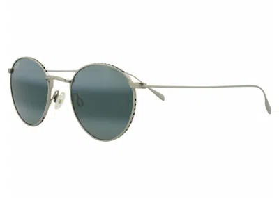 Pre-owned Maui Jim Round Sunglasses/17m) In Silver/grey (757